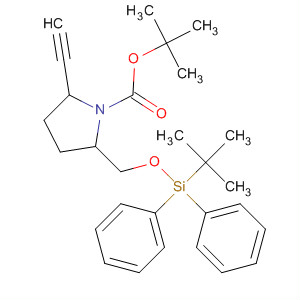 833473-93-1  1-Pyrrolidinecarboxylic acid,2-[[[(1,1-dimethylethyl)diphenylsilyl]oxy]methyl]-5-ethynyl-,1,1-dimethylethyl ester, (2S)-
