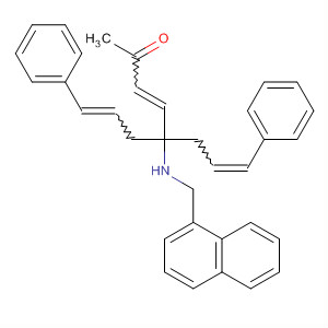824421-55-8  3,7-Octadien-2-one,5-[(1-naphthalenylmethyl)amino]-8-phenyl-5-(3-phenyl-2-propenyl)-