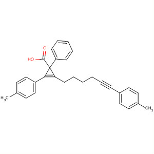 824425-19-6  2-Cyclopropene-1-carboxylic acid,2-(4-methylphenyl)-3-[6-(4-methylphenyl)-5-hexynyl]-1-phenyl-
