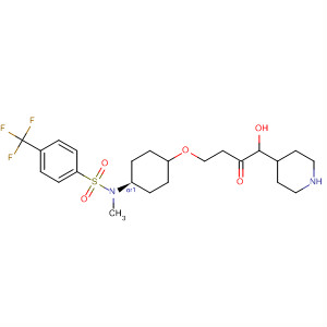 824429-67-6  4-Piperidinemethanol,1-[3-[[trans-4-[methyl[[4-(trifluoromethyl)phenyl]sulfonyl]amino]cyclohexyl]oxy]-1-oxopropyl]-
