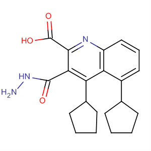 824935-10-6  2-Quinolinecarboxylic acid, 4,5-dicyclopentyl-, hydrazide