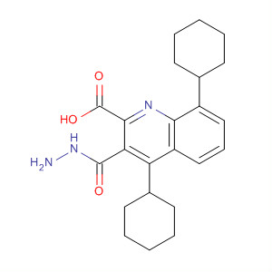 824935-13-9  2-Quinolinecarboxylic acid, 4,8-dicyclohexyl-, hydrazide