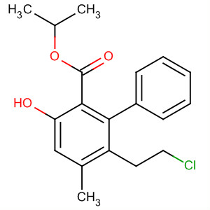 824948-42-7  [1,1'-Biphenyl]-2-carboxylic acid, 6-(2-chloroethyl)-3-hydroxy-5-methyl-,1-methylethyl ester