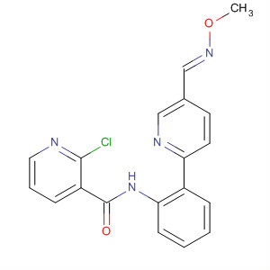 824952-49-0  3-Pyridinecarboxamide,2-chloro-N-[2-[5-[(E)-(methoxyimino)methyl]-2-pyridinyl]phenyl]-