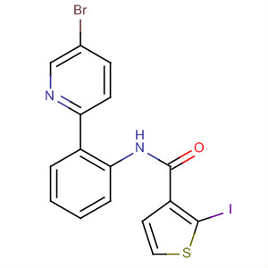824952-74-1  3-Thiophenecarboxamide, N-[2-(5-bromo-2-pyridinyl)phenyl]-2-iodo-