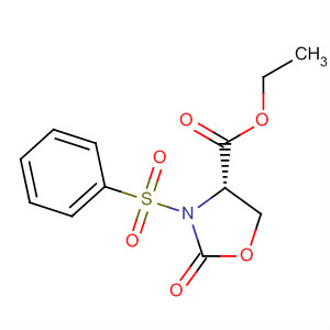 824959-50-4  4-Oxazolidinecarboxylic acid, 2-oxo-3-(phenylsulfonyl)-, ethyl ester,(4S)- 824959-50-4  4-Oxazolidinecarboxylic acid, 2-oxo-3-(phenylsulfonyl)-, ethyl ester,(4S)-