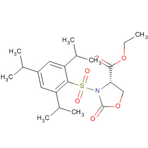 824959-61-7  4-Oxazolidinecarboxylic acid,2-oxo-3-[[2,4,6-tris(1-methylethyl)phenyl]sulfonyl]-, ethyl ester, (4S)-