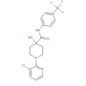 824982-37-8  4-Piperidinecarboxamide,1-(3-chloro-2-pyridinyl)-4-hydroxy-N-[4-(trifluoromethyl)phenyl]-