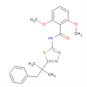 82559-13-5  Benzamide,N-[5-(1,1-dimethyl-2-phenylethyl)-1,3,4-thiadiazol-2-yl]-2,6-dimethoxy-