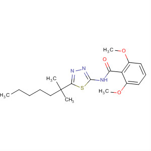 82559-15-7  Benzamide,N-[5-(1,1-dimethylhexyl)-1,3,4-thiadiazol-2-yl]-2,6-dimethoxy-