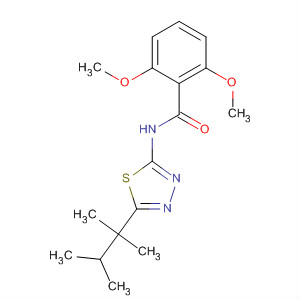 82559-34-0  Benzamide,2,6-dimethoxy-N-[5-(1,1,2-trimethylpropyl)-1,3,4-thiadiazol-2-yl]-