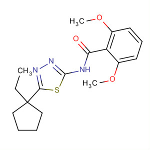 82559-35-1  Benzamide,N-[5-(1-ethylcyclopentyl)-1,3,4-thiadiazol-2-yl]-2,6-dimethoxy-