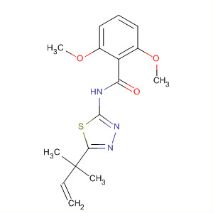 82559-86-2  Benzamide,N-[5-(1,1-dimethyl-2-propenyl)-1,3,4-thiadiazol-2-yl]-2,6-dimethoxy-