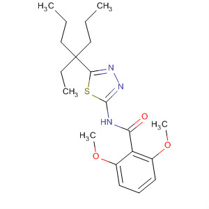 82559-89-5  Benzamide,N-[5-(1-ethyl-1-propylbutyl)-1,3,4-thiadiazol-2-yl]-2,6-dimethoxy-