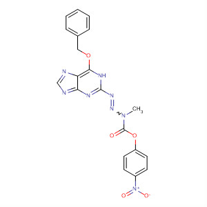 825615-23-4  2-Triazene-1-carboxylic acid,1-methyl-3-[6-(phenylmethoxy)-1H-purin-2-yl]-, 4-nitrophenyl ester