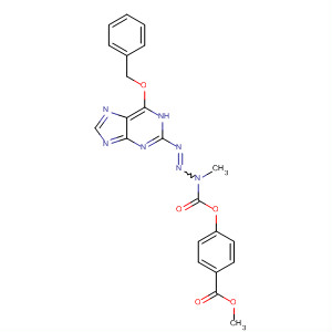 825615-25-6  2-Triazene-1-carboxylic acid,1-methyl-3-[6-(phenylmethoxy)-1H-purin-2-yl]-,4-(methoxycarbonyl)phenyl ester