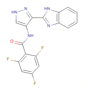 825616-45-3  Benzamide,N-[3-(1H-benzimidazol-2-yl)-1H-pyrazol-4-yl]-2,4,6-trifluoro-
