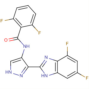 825616-61-3  Benzamide,N-[3-(4,6-difluoro-1H-benzimidazol-2-yl)-1H-pyrazol-4-yl]-2,6-difluoro-