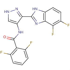825616-71-5  Benzamide,N-[3-(4,5-difluoro-1H-benzimidazol-2-yl)-1H-pyrazol-4-yl]-2,6-difluoro-
