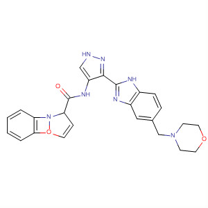 825617-33-2  2,1-Benzisoxazole-3-carboxamide,N-[3-[5-(4-morpholinylmethyl)-1H-benzimidazol-2-yl]-1H-pyrazol-4-yl]-