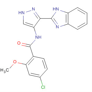 825617-65-0  Benzamide,N-[3-(1H-benzimidazol-2-yl)-1H-pyrazol-4-yl]-4-chloro-2-methoxy-