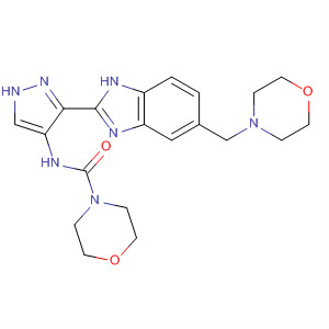 825618-77-7  4-Morpholinecarboxamide,N-[3-[5-(4-morpholinylmethyl)-1H-benzimidazol-2-yl]-1H-pyrazol-4-yl]-