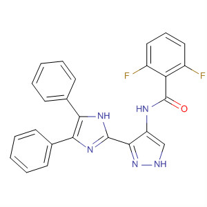825621-54-3  Benzamide,N-[3-(4,5-diphenyl-1H-imidazol-2-yl)-1H-pyrazol-4-yl]-2,6-difluoro-
