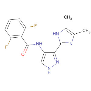 825621-77-0  Benzamide,N-[3-(4,5-dimethyl-1H-imidazol-2-yl)-1H-pyrazol-4-yl]-2,6-difluoro-