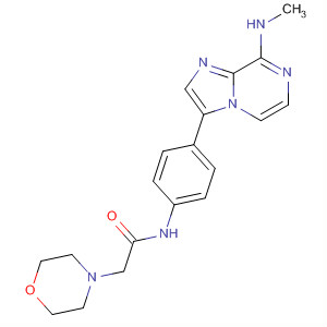 825629-71-8  4-Morpholineacetamide,N-[4-[8-(methylamino)imidazo[1,2-a]pyrazin-3-yl]phenyl]-