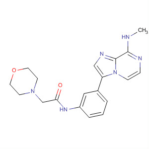 825629-78-5  4-Morpholineacetamide,N-[3-[8-(methylamino)imidazo[1,2-a]pyrazin-3-yl]phenyl]-
