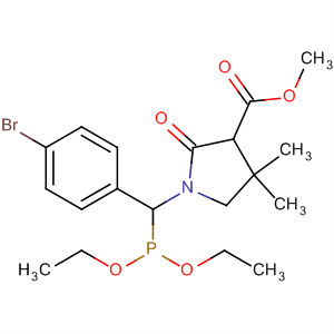 825631-43-4  3-Pyrrolidinecarboxylic acid,1-[(4-bromophenyl)(diethoxyphosphinyl)methyl]-4,4-dimethyl-2-oxo-,methyl ester