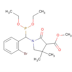 825631-44-5  3-Pyrrolidinecarboxylic acid,1-[(2-bromophenyl)(diethoxyphosphinyl)methyl]-4,4-dimethyl-2-oxo-,methyl ester