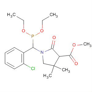 825631-45-6  3-Pyrrolidinecarboxylic acid,1-[(2-chlorophenyl)(diethoxyphosphinyl)methyl]-4,4-dimethyl-2-oxo-,methyl ester