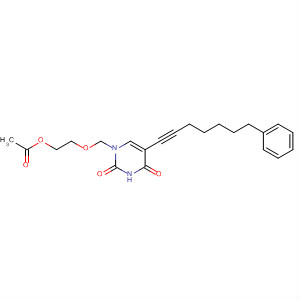 825634-70-6  2,4(1H,3H)-Pyrimidinedione,1-[[2-(acetyloxy)ethoxy]methyl]-5-(7-phenyl-1-heptynyl)-