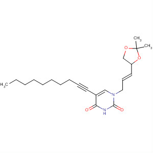 825634-80-8  2,4(1H,3H)-Pyrimidinedione,5-(1-decynyl)-1-[(2E)-3-(2,2-dimethyl-1,3-dioxolan-4-yl)-2-propenyl]-