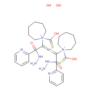 82641-26-7  Manganese, bis[hexahydro-1H-azepine-1-carbothioic acid[1-(2-pyridinyl)ethylidene]hydrazidato]-