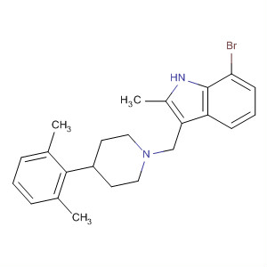 827015-85-0  1H-Indole,7-bromo-3-[[4-(2,6-dimethylphenyl)-1-piperidinyl]methyl]-2-methyl-