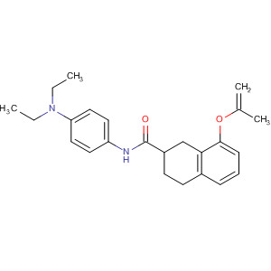 827022-89-9  2-Naphthalenecarboxamide,N-[4-(diethylamino)phenyl]-1,2,3,4-tetrahydro-8-(2-propenyloxy)-