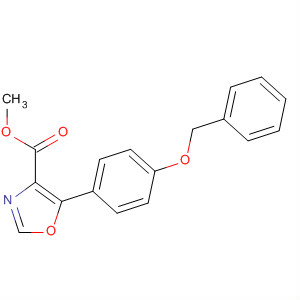 827028-74-0  4-Oxazolecarboxylic acid, 5-[4-(phenylmethoxy)phenyl]-, methyl ester