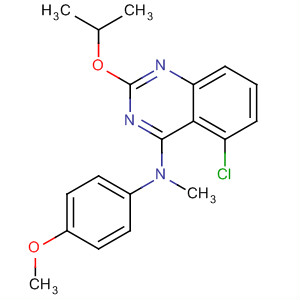 827030-93-3  4-Quinazolinamine,5-chloro-N-(4-methoxyphenyl)-N-methyl-2-(1-methylethoxy)-