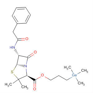 827032-67-7  4-Thia-1-azabicyclo[3.2.0]heptane-2-carboxylic acid,3,3-dimethyl-7-oxo-6-[(phenylacetyl)amino]-, 3-(trimethylgermyl)propylester, (2S,5R,6R)-