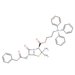 827032-69-9  4-Thia-1-azabicyclo[3.2.0]heptane-2-carboxylic acid,3,3-dimethyl-7-oxo-6-[(phenylacetyl)amino]-, 3-(triphenylgermyl)propylester, (2S,5R,6R)-
