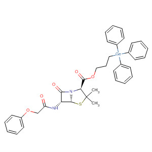 827032-72-4  4-Thia-1-azabicyclo[3.2.0]heptane-2-carboxylic acid,3,3-dimethyl-7-oxo-6-[(phenoxyacetyl)amino]-, 3-(triphenylgermyl)propylester, (2S,5R,6R)-