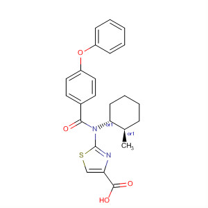 827038-54-0  4-Thiazolecarboxylic acid,2-[[(1R,2R)-2-methylcyclohexyl](4-phenoxybenzoyl)amino]-, rel-