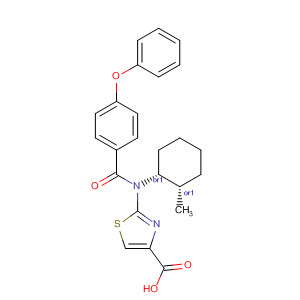 827038-55-1  4-Thiazolecarboxylic acid,2-[[(1R,2S)-2-methylcyclohexyl](4-phenoxybenzoyl)amino]-, rel-