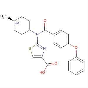 827038-57-3  4-Thiazolecarboxylic acid,2-[(cis-4-methylcyclohexyl)(4-phenoxybenzoyl)amino]-