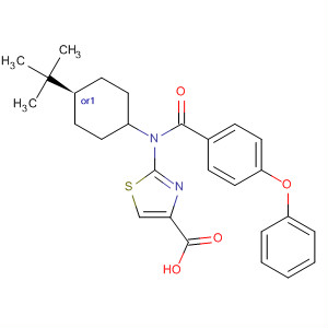 827038-58-4  4-Thiazolecarboxylic acid,2-[[trans-4-(1,1-dimethylethyl)cyclohexyl](4-phenoxybenzoyl)amino]-
