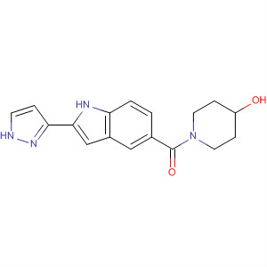 827316-96-1  4-Piperidinol, 1-[[2-(1H-pyrazol-3-yl)-1H-indol-5-yl]carbonyl]-