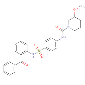 827576-06-7  1-Piperidinecarboxamide,N-[4-[[(2-benzoylphenyl)amino]sulfonyl]phenyl]-3-methoxy-