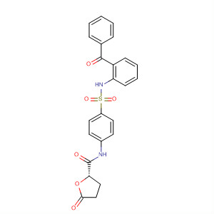 827576-56-7  2-Furancarboxamide,N-[4-[[(2-benzoylphenyl)amino]sulfonyl]phenyl]tetrahydro-5-oxo-, (2S)-